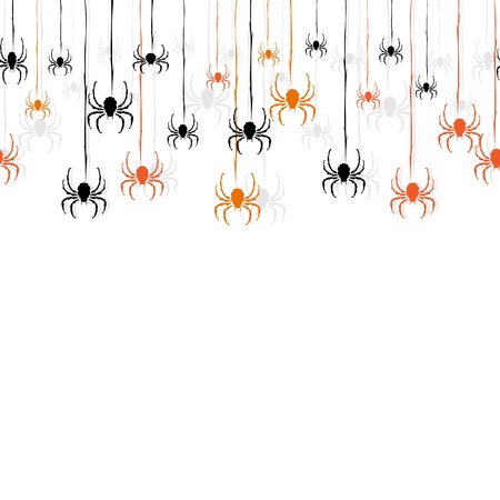 elegant seamless pattern with decorative spiders for your designのイラスト素材