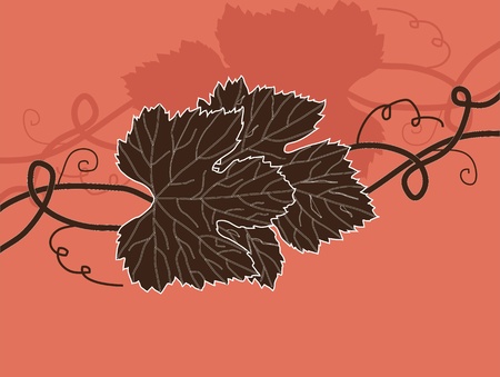 elegant floral invitation for life events with place for textのイラスト素材