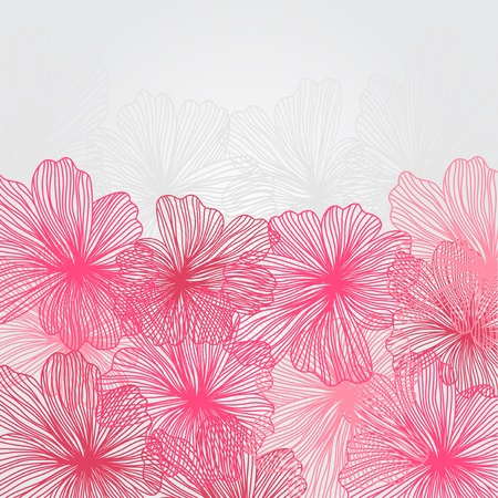 elegant floral invitation for life events with place for textのイラスト素材