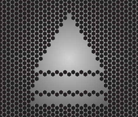 elegant Christmas and New Year invitation with abstract metallic Christmas treeのイラスト素材