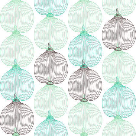 elegant seamless pattern with decorative quince fruits, design elementのイラスト素材