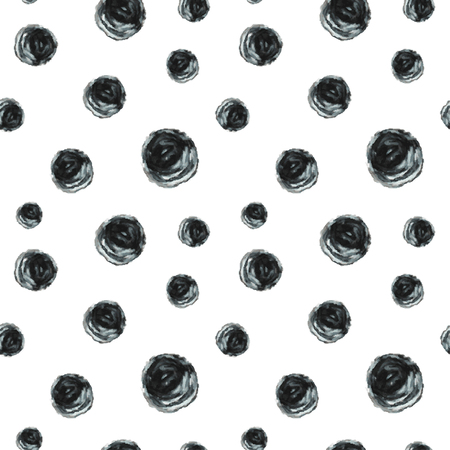 Elegant seamless pattern with oil painted dots, design elements.のイラスト素材