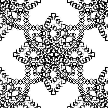 Abstract grunge tribal seamless pattern, design element