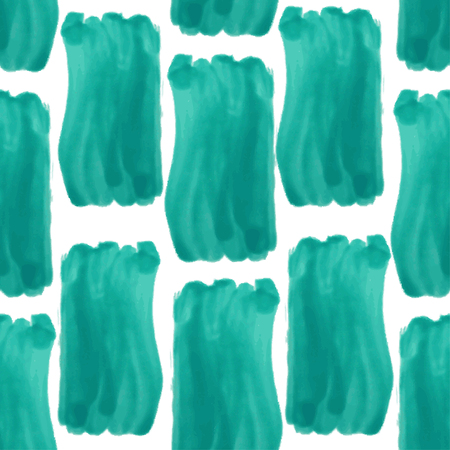 Abstract oil painted seamless pattern in mint colors, design element. のイラスト素材