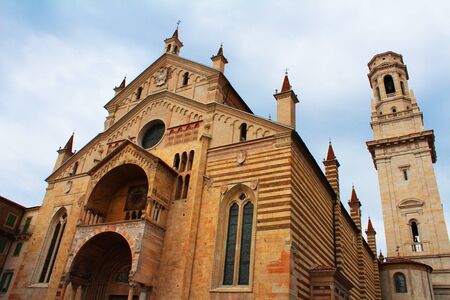 Duomo di Verona. Popular touristic european destination in Verona, Italyの写真素材