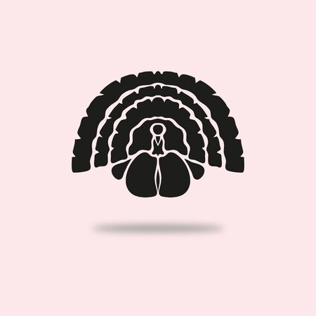 Abstract turkey symbol, design elementのイラスト素材