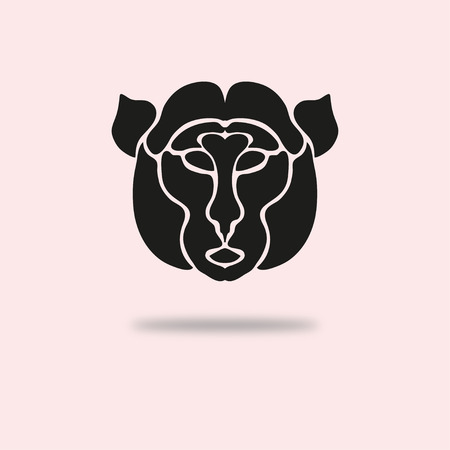 Abstract monkey symbol, design elementのイラスト素材