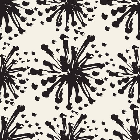 Abstract seamless pattern with brush strokes, design element. Floral texture. Can be used for invitations, greeting cards, scrapbooking, print, gift wrap, manufacturing. Grunge backgroundのイラスト素材