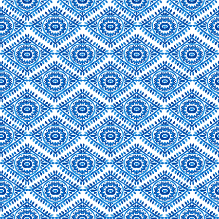 Abstract seamless pattern with hand drawn ornament in watercolor style, design element. Can be used for invitations, cards, scrapbooking, print, gift wrap, manufacturing. All elements are editableのイラスト素材