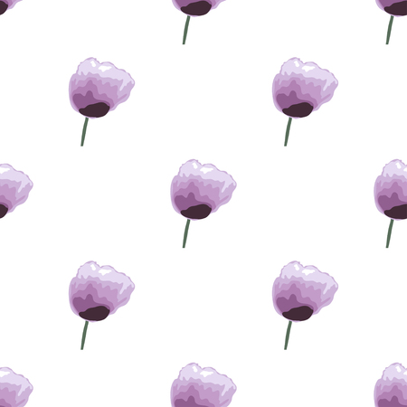 Elegant seamless pattern with decorative flowers in watercolor style, design elements. Floral pattern for wedding invitations, greeting cards, scrapbooking, print, gift wrap, manufacturing. Editableのイラスト素材