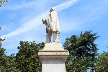 July 26, 2016, Padua, Northern Italy. Statue of Giuseppe Garibaldi. Popular touristic european destination. Padua city viewのeditorial素材