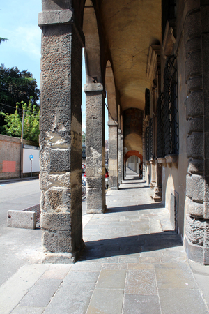 July 26, 2016, Padua, Northern Italy. Padua street. Popular touristic european destination. Padua city viewのeditorial素材