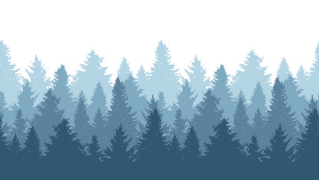 Elegant seamless pattern with fir trees, design elements. Forest pattern for invitations, cards, print, gift wrap, manufacturing, textile, fabric, wallpapers. Nature themeのイラスト素材