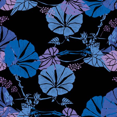 Elegant seamless pattern with flowers, design elements. Floral  pattern for invitations, cards, print, gift wrap, manufacturing, textile, fabric, wallpapersのイラスト素材