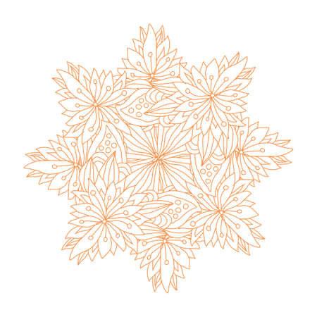 Decorative  mandala, design element. Can be used for cards, invitations, banners, posters, print design. Mandala backgroundのイラスト素材