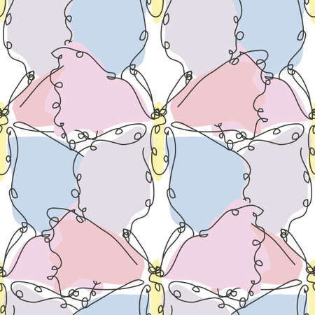 Elegant seamless pattern with butterflies, design elements. Can be used for invitations, cards,...