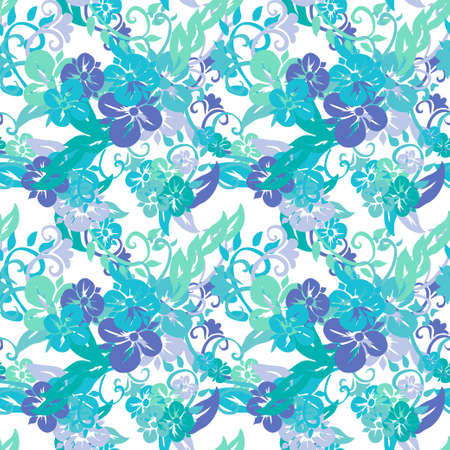 Elegant seamless pattern with abstract flowers, design elements. Floral  pattern for invitations, cards, print, gift wrap, manufacturing, textile, fabric, wallpapersのイラスト素材