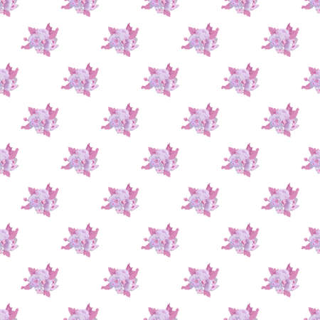 Elegant seamless pattern with pastel pansy flowers, design elements. Floral  pattern for invitations, cards, print, gift wrap, manufacturing, textile, fabric, wallpapersのイラスト素材