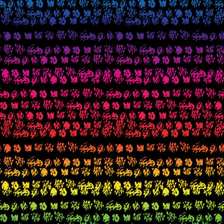 Spectrum  pattern with abstract shapes, design elements. Gradient pattern for invitations, cards, print, gift wrap, manufacturing, textile, fabric, wallpapersのイラスト素材