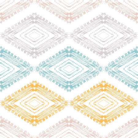 Abstract tribal seamless pattern with decorations, design elements. Pastel  pattern for invitations, cards, print, gift wrap, manufacturing, textile, fabric, wallpapersのイラスト素材