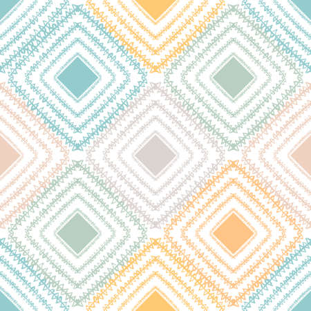 Abstract tribal seamless pattern with decorations, design elements. Pastel  pattern for invitations, cards, print, gift wrap, manufacturing, textile, fabric, wallpapersのイラスト素材