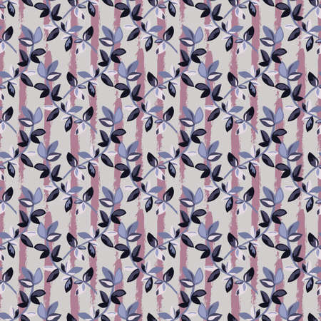 Elegant seamless pattern with colorful leaves, design elements. Floral  pattern for invitations,...