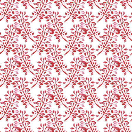 Elegant seamless pattern with hand drawn leaves, design elements. Floral  pattern for invitations, cards, print, gift wrap, manufacturing, textile, fabric, wallpapersのイラスト素材