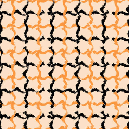 Abstract seamless pattern with hand drawn decorations, design elements. Tribal  pattern for...