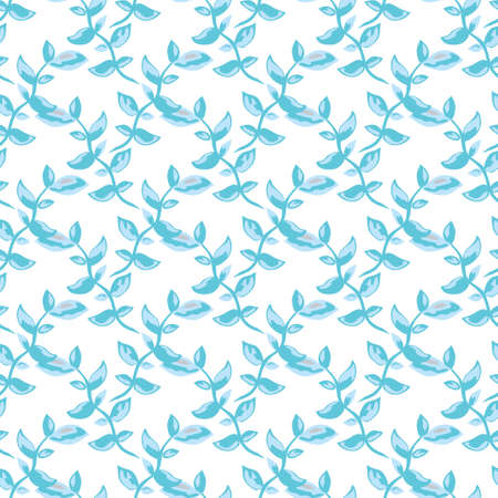 Elegant seamless pattern with hand drawn leaves, design elements. Floral  pattern for invitations, cards, print, gift wrap, manufacturing, textile, fabric, wallpapersのイラスト素材