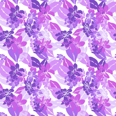 Elegant seamless pattern with stephanotis flowers, design elements. Floral  pattern for invitations, cards, print, gift wrap, manufacturing, textile, fabric, wallpapersのイラスト素材