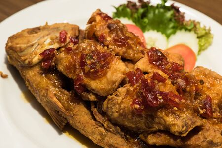 Thai fish food, Thai foodの写真素材