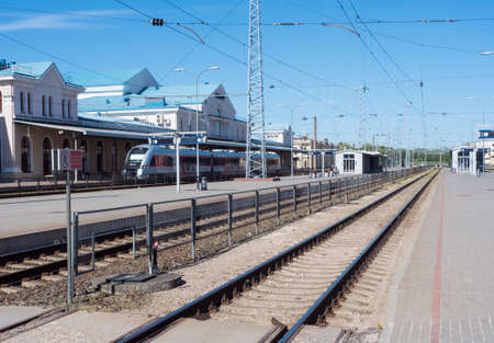 Railway in summerのeditorial素材