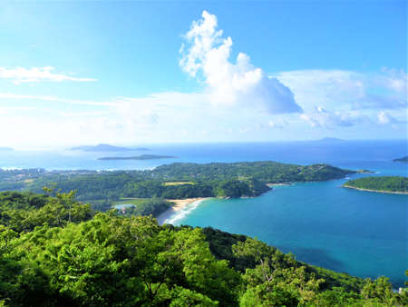 view of black rock view point Thailand.の写真素材