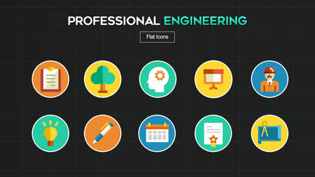 Professional Engineer Concept iconのイラスト素材