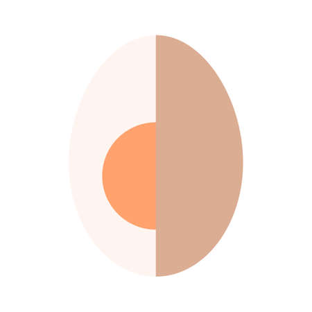 half egg vector illustration in gradient designのイラスト素材