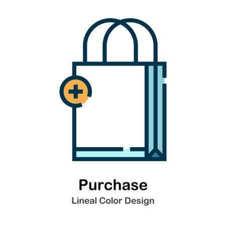 Purchase Icon In Lineal Color Design Vector Illustrationのイラスト素材