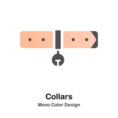 Collars Icon In Mono Color Design Vector Illustrationのイラスト素材