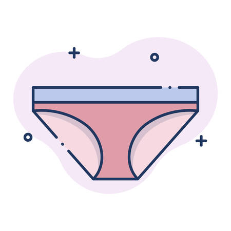 Panties vector illustration in line color designのイラスト素材