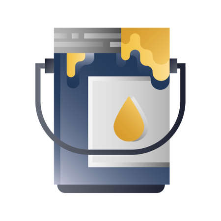 Paint bucket vector illustration in gradient designのイラスト素材