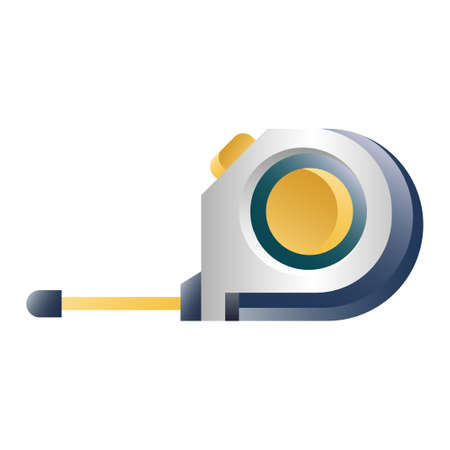 Measuring tape vector illustration in gradient designのイラスト素材