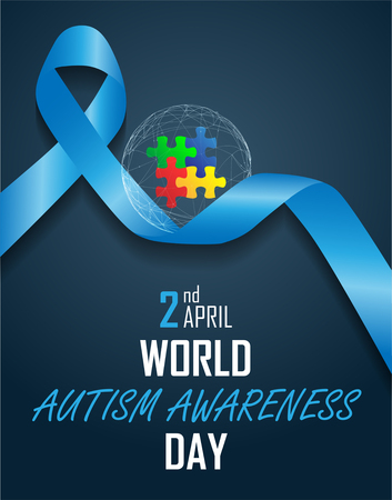 World autism awareness day vector illustrationのイラスト素材