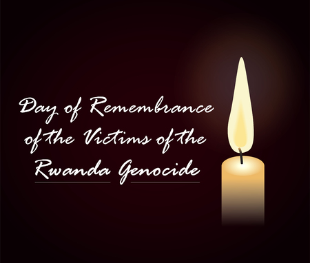 Day of remembrance of the victims of the Rwanda Genocide.のイラスト素材