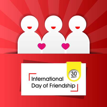 International Day of Friendship Backgroundのイラスト素材