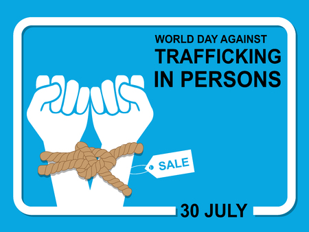 World Day against Trafficking in Personsのイラスト素材