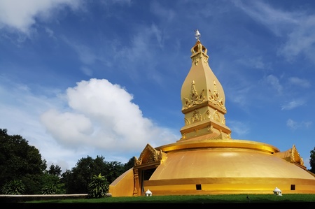 Golden Pagoda in Thailandの写真素材