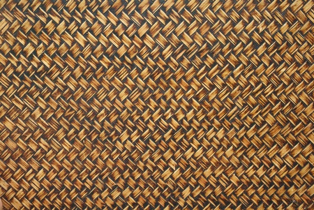 image of wooden bamboo or wicker basket weave 