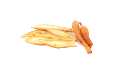 Boesenbergia rotunda on white backgroundの写真素材