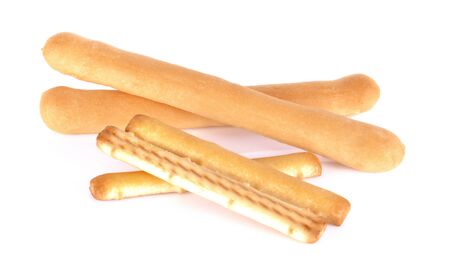 bread sticks isolated on white background