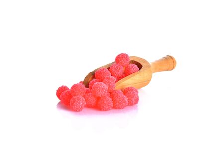 Jelly berry on white background