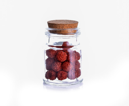 Jelly berry on white backgroundの写真素材